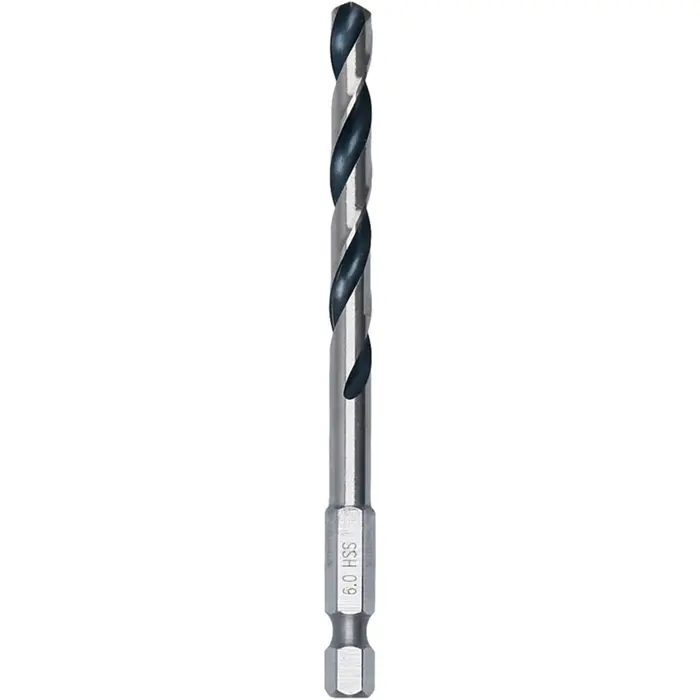 Bosch Powertools HSS twist drill PointTeQ Hex, Ø 6mm (10 pieces, working length 57mm)