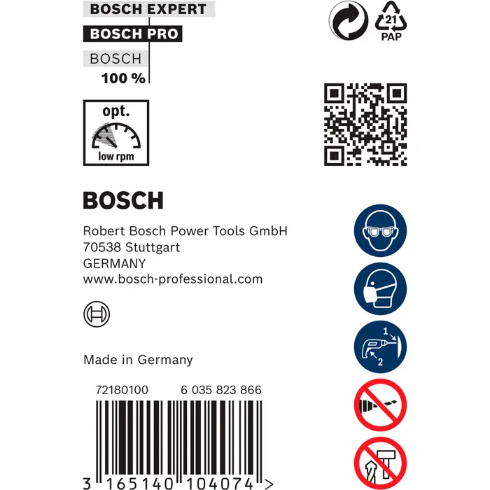 Bosch Powertools PRO Wood HSS formwork and installation drill, SDS-plus, Ø 22mm (length 600mm)