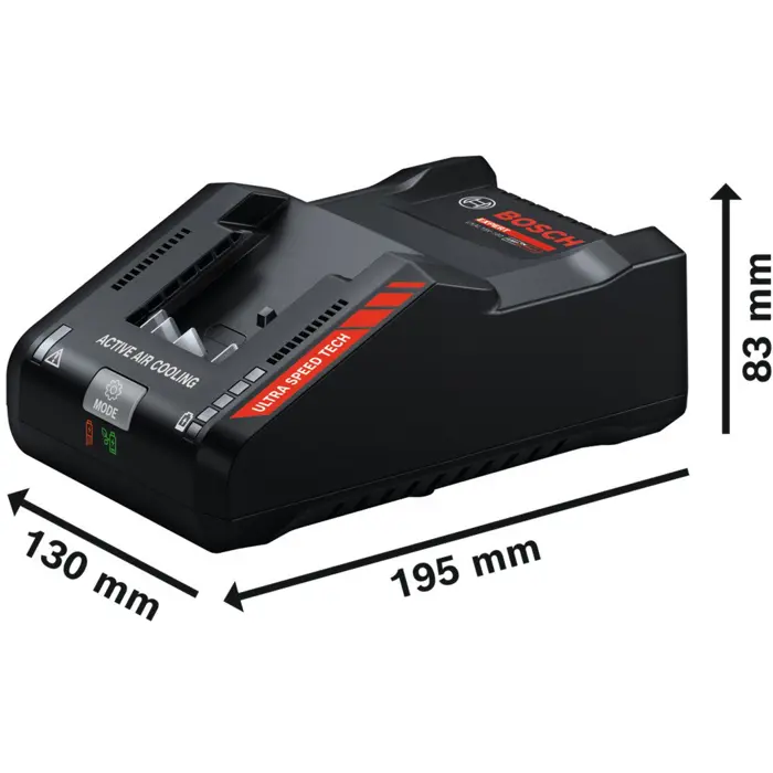 Bosch Professional Expert Fast Charger EXAL18V-160 black, AMPShare Alliance