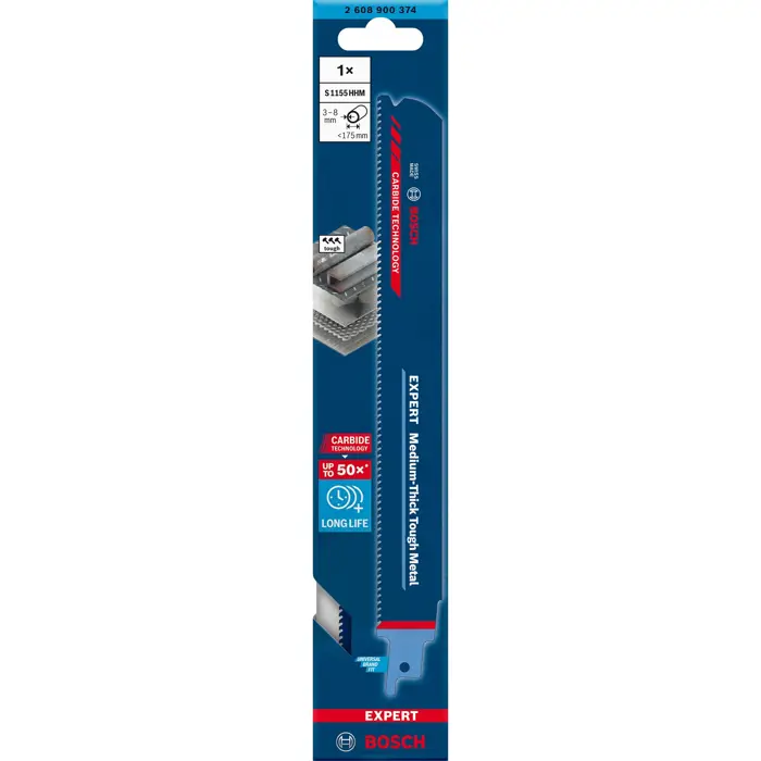 Bosch reciprocating saw blade S1155HHM 1St - 2608900374 EXPERT RANGE