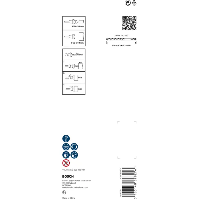 Bosch SDS-plus Adapter Hex 9,5mm