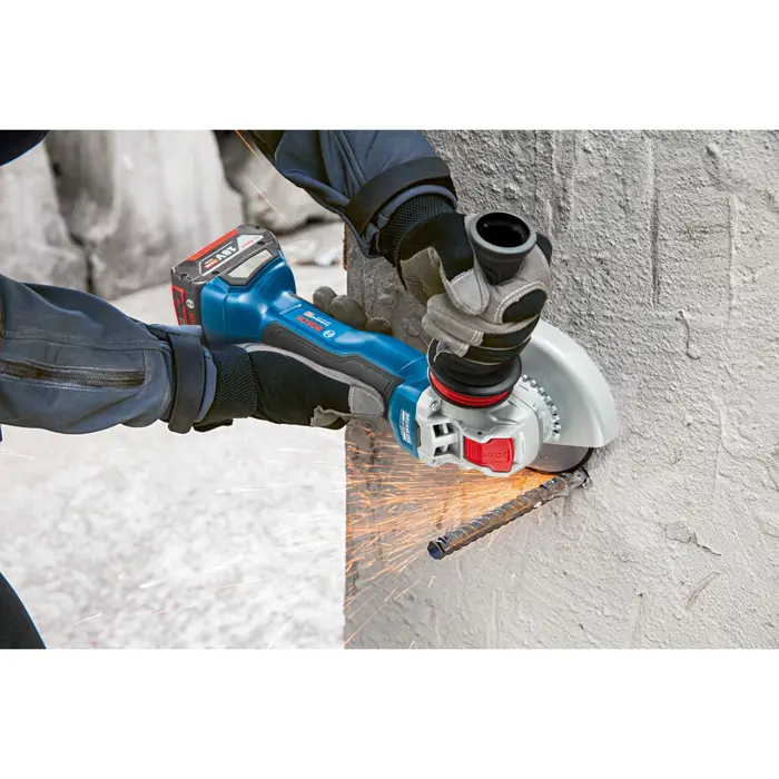Bosch X-LOCK cordless angle grinder GWX 18V-10 P Professional solo, 18Volt (blue/black, without battery and charger, in L-BOXX)