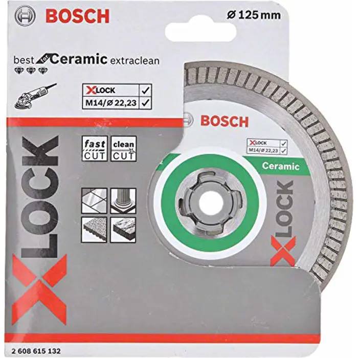 Bosch X-LOCK DIA Cutting Disc Turbo 125mm - 2608615132