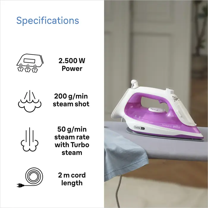 Braun Houshold TexStyle 5 SI 5225 PU (purple/white)