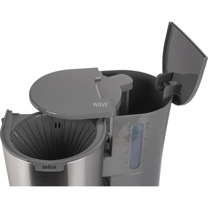 Braun PurShine KF 1500, filter machine grey/stainless steel