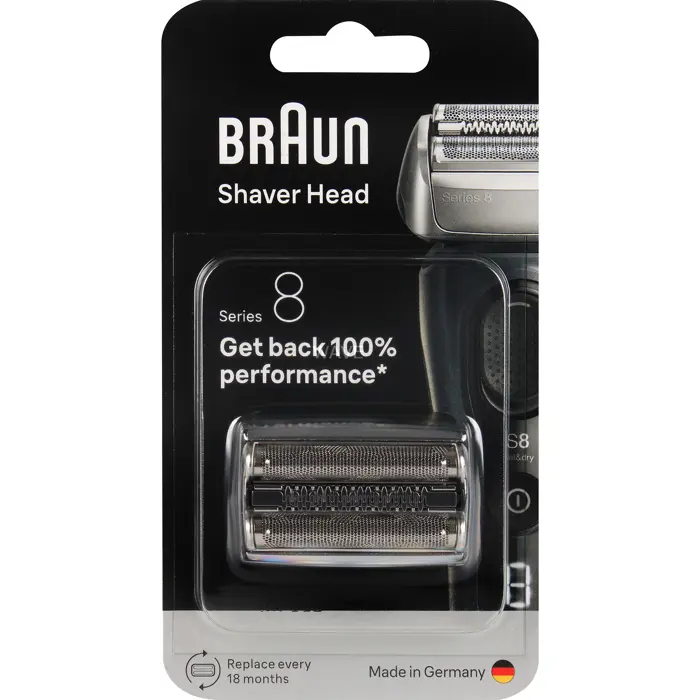 Braun Series 8 combo pack 83M, shaving head silver