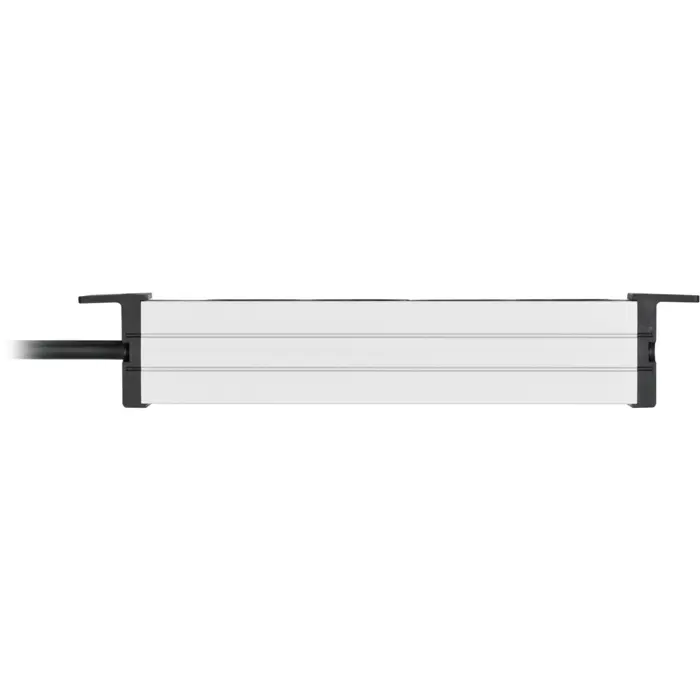 Brennenstuhl Alu-Line 10 4-way, power strip (black/silver, 1U)