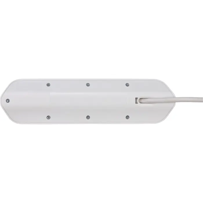 Brennenstuhl estilo corner power strip 4-way (white/stainless steel, 2x USB)