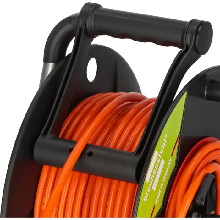 Brennenstuhl Garant G Bretec IP44 garden cable reel, 1 connection (black/orange, 38 + 2 meters)