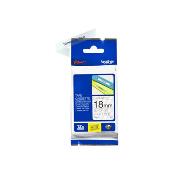 BROTHER TZE141 tape black/clear 18mm 8m