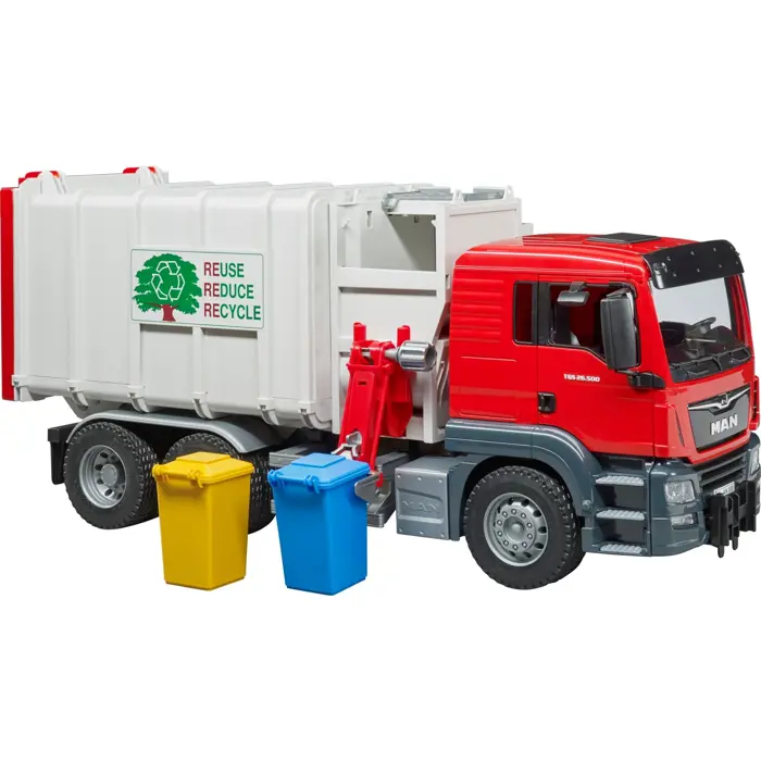 BRUDER MAN TGS side loader garbage truck - 03761