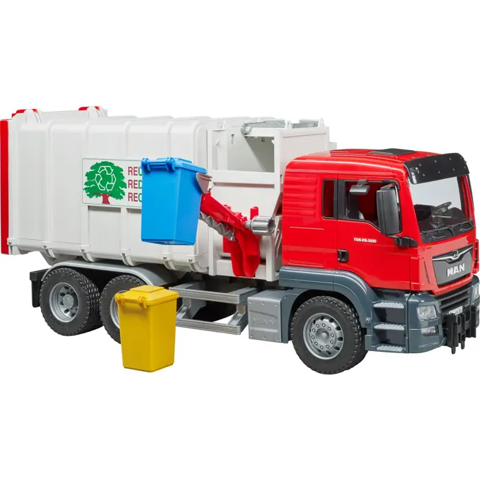 BRUDER MAN TGS side loader garbage truck - 03761