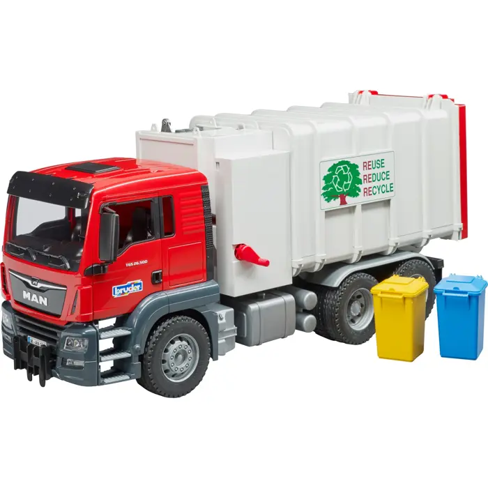 BRUDER MAN TGS side loader garbage truck - 03761