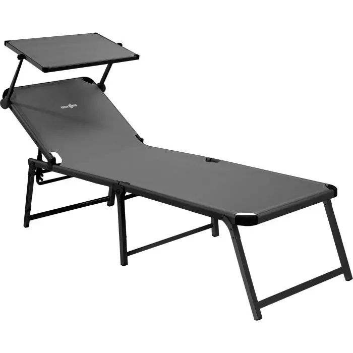 BRUNNER sun lounger with canopy MARBELLA 0410022N.C06 black