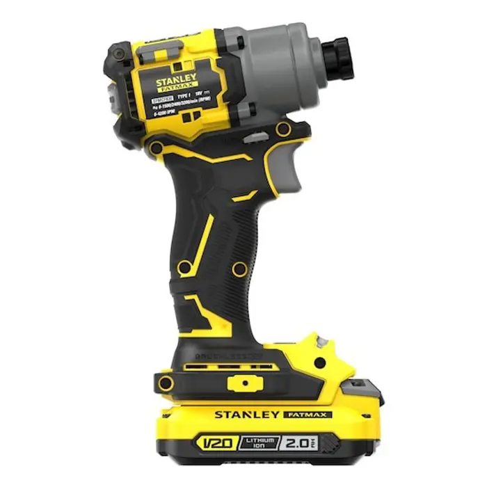 Brushless impact drill with 2x2Ah batteries