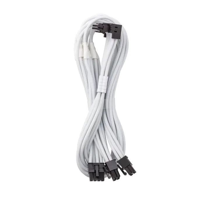 CableMod C-Series Pro Anschlusskabel - Variante B, 90°, 16-Pin zu 3x8-Pin PCIe, weiß-CM-PCSR-16P3-RBN60KW-5PW-R-SS