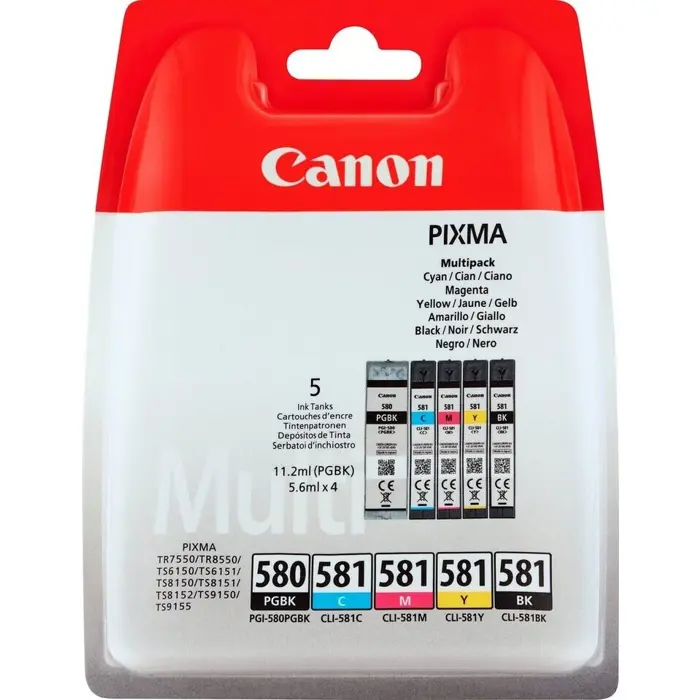 Canon ink multipack PGI-580PGBK/CLI-581