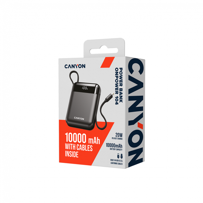 CANYON power bank OnPower 104 10000mAh Black