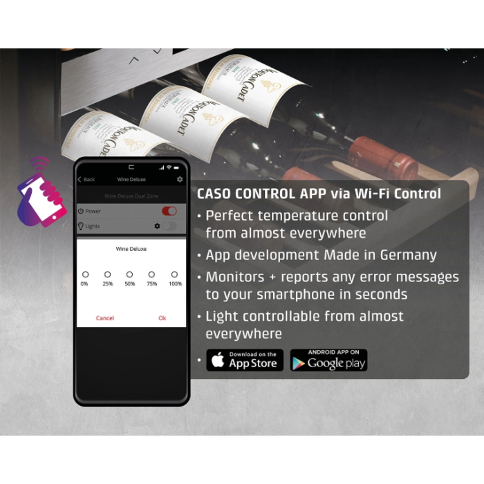 CASO WineExclusive 38 wine display case