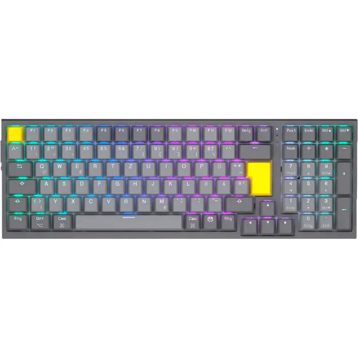 Celeris 1800 (gray, DE layout, ENDORFY Yellow by Gateron)