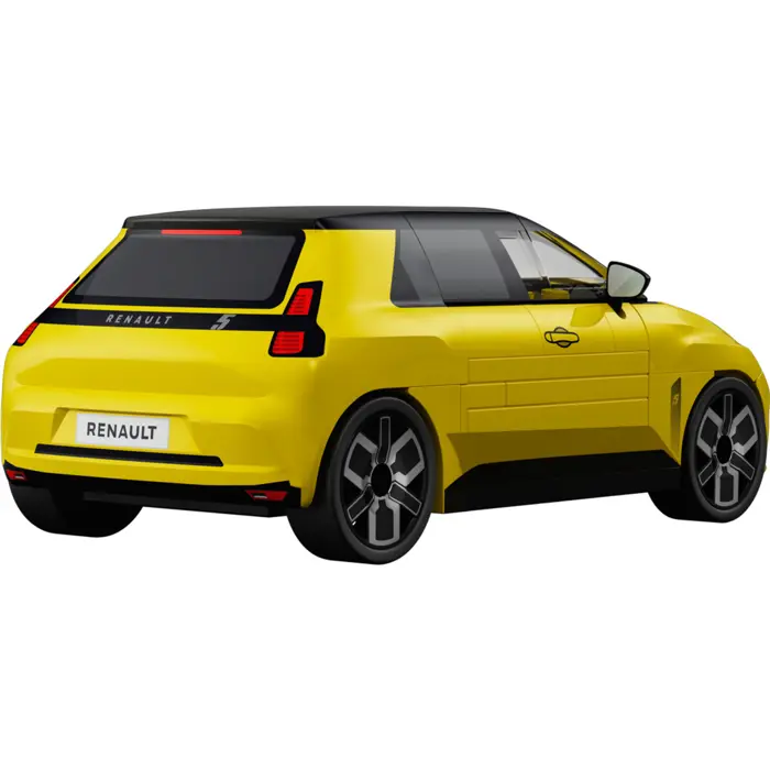 COBI Renault 5 E-Tech (yellow, scale 1:35)