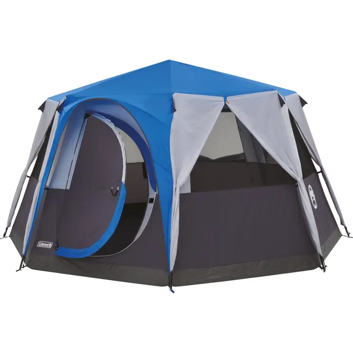 Coleman Cortes Octagon 8 family tent blue