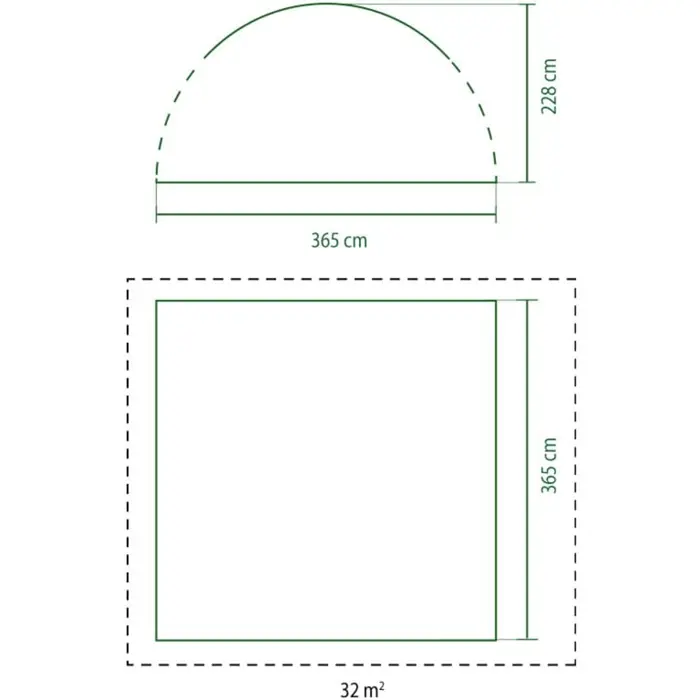 Coleman Event Dome Shelter L, 3.65 x 3.65m, gazebo (light blue/grey)