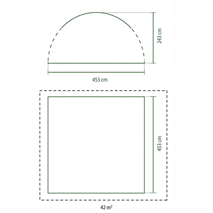 Coleman Pavilion Event Shelter Pro XL, 4.5 x 4.5m (light grey/green)