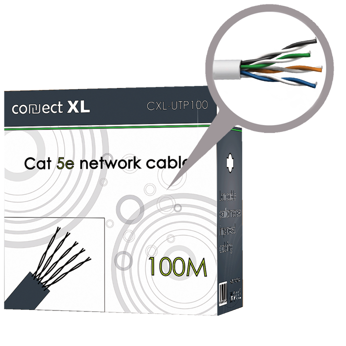 Connect XL Mrežni UTP CAT5E kabel na pak 100 met - CXL-UTP100