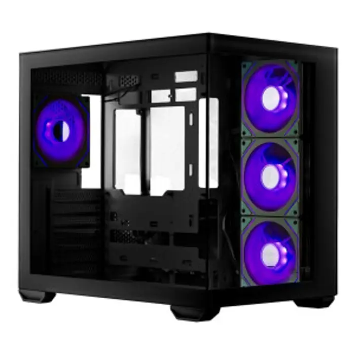 Cooler Master Elite 681, Tower Case, Black, Tempered Glass x 2