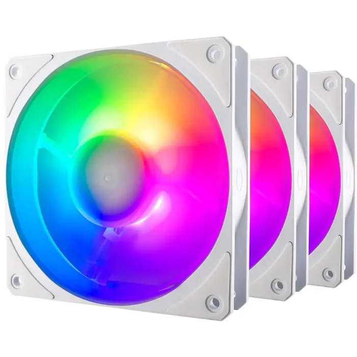 Cooler Master Mobius 120P ARGB 120x120x25, case fan (white, 3-pack)