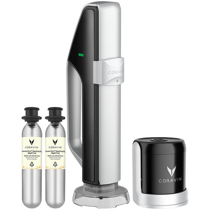 CORAVIN Sparkling Wine Preservation System - Black/Silver - new
