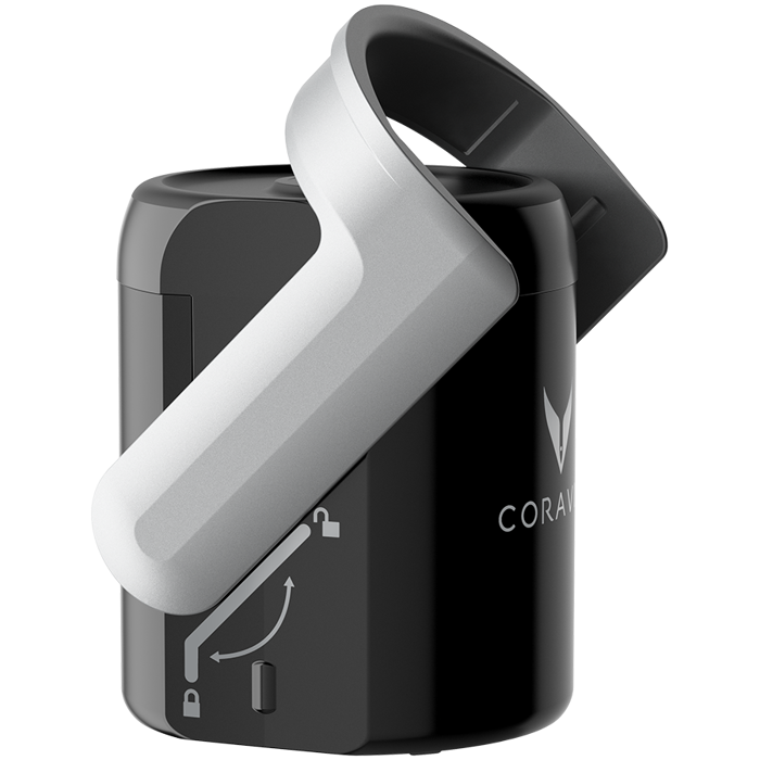 CORAVIN Sparkling Wine Preservation System - Black/Silver - new