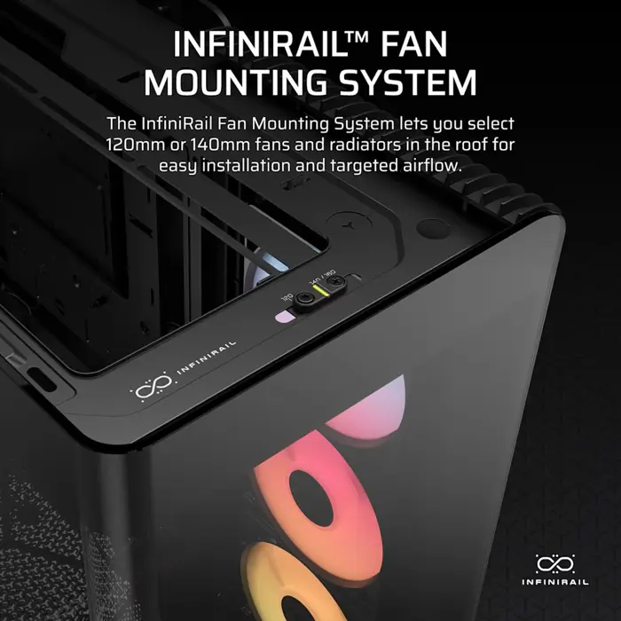 Corsair 4500X RS-R ARGB Tempered Glass Mid-Tower, Black Midi Tower