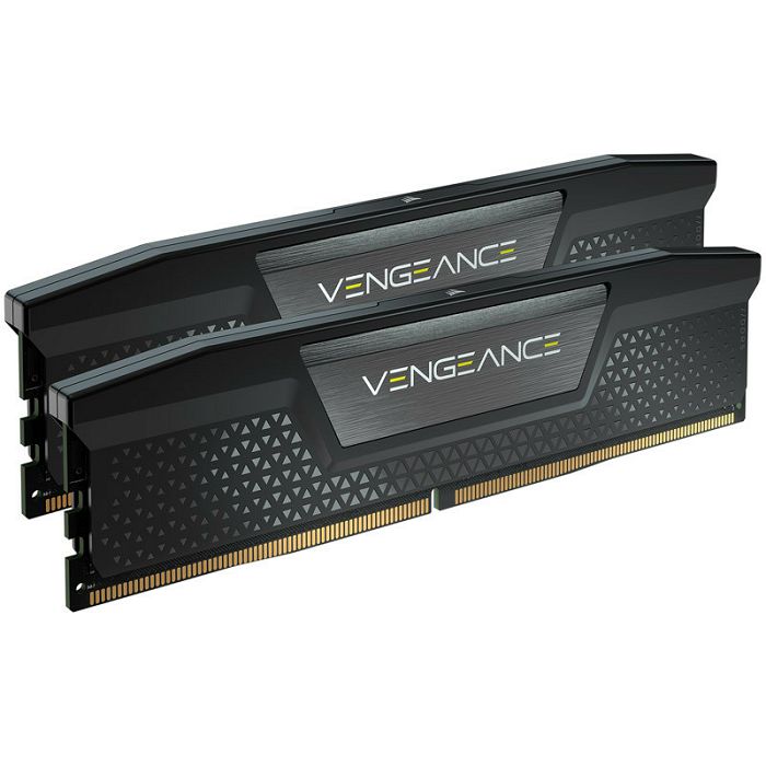 Corsair Vengeance, DDR5-5200, CL40, XMP 3.0 - 16 GB Dual-Kit, black CMK16GX5M2B5200C40