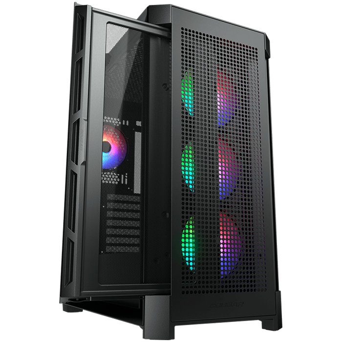 COUGAR AIRFACE PRO RGB PC Case, Mid Tower, Black