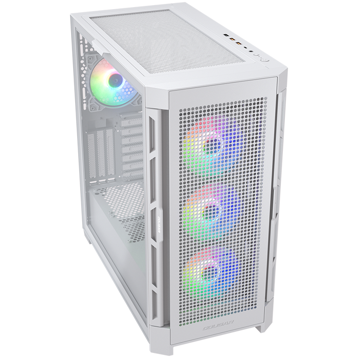 COUGAR AIRFACE PRO RGB PC Case, Mid Tower, White