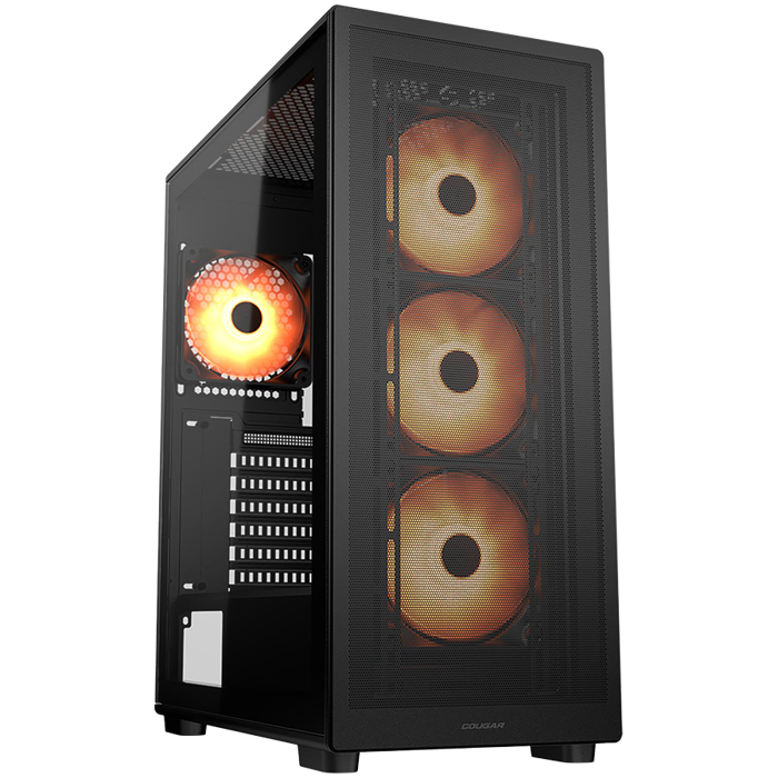 COUGAR MX220 RGB PC Case, Mid Tower, Black