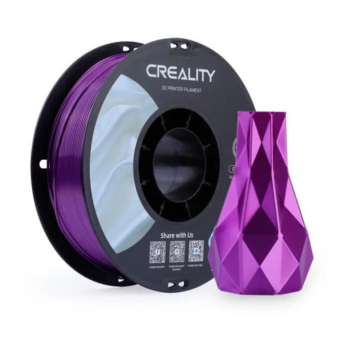 Creality CR-Silk PLA Filament Purple, 3D Filament (1 kg, 1.75 mm, on Roll)