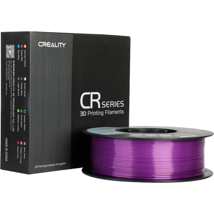Creality CR-Silk PLA Filament Purple, 3D Filament (1 kg, 1.75 mm, on Roll)