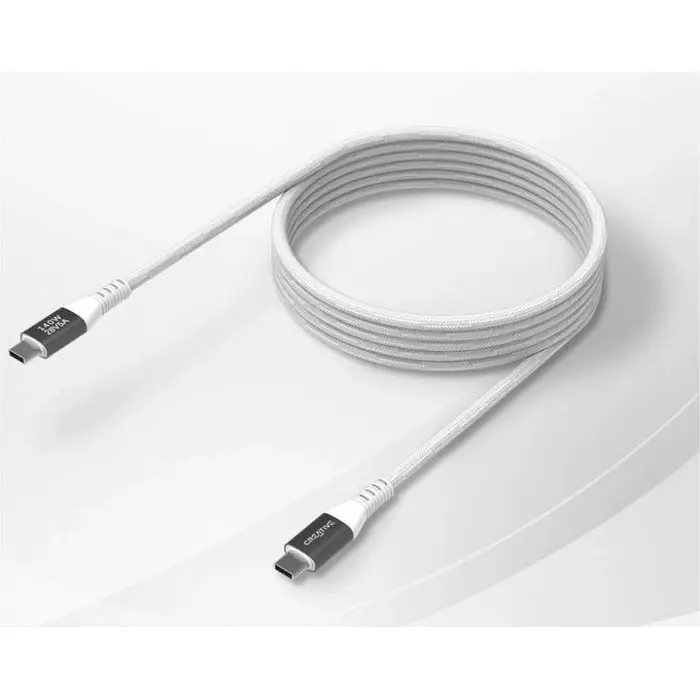 Creative kabel USB-C na USB-C 140 W, PD 3.1, 2 m, bijeli