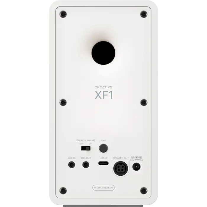 Creative Labs XF-1 (White, Hi-Res Bluetooth 6.0 Desktop Speaker)
