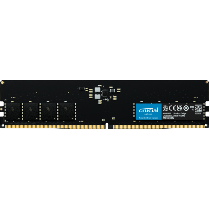 Crucial 8GB DDR5-5600 PC5-44800 UDIMM CL46, 1.1V