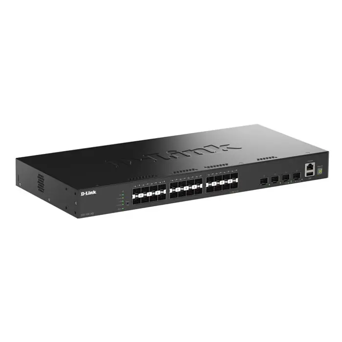 D-Link 28-Port Gigabit SFP Stackable Smart Managed Switch with 4 x 10G SFP+ Ports