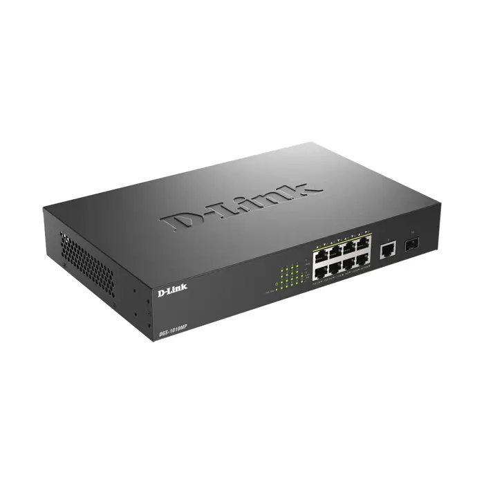 D-Link DGS 1010MP - Unmanaged Switch - 8x PoE++