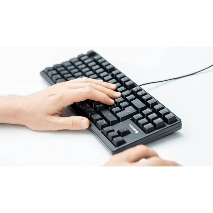 DE layout - CHERRY G80-3000N RGB TKL, Keyboard (black, CHERRY MX Silent Red)