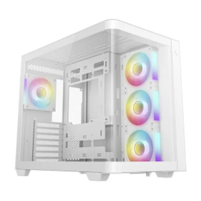 Deepcool CG530U 4F WH (white, curved glass display case)