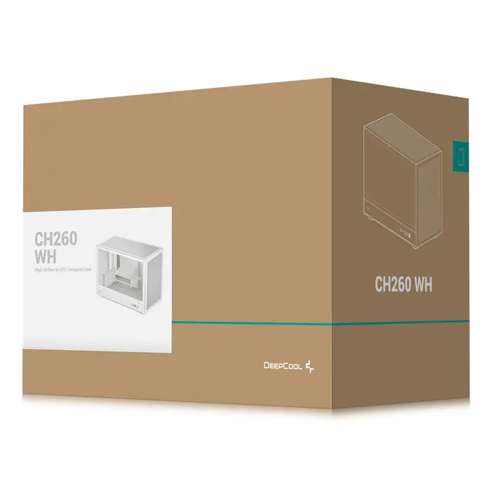 DeepCool CH260 WH Micro Tower White