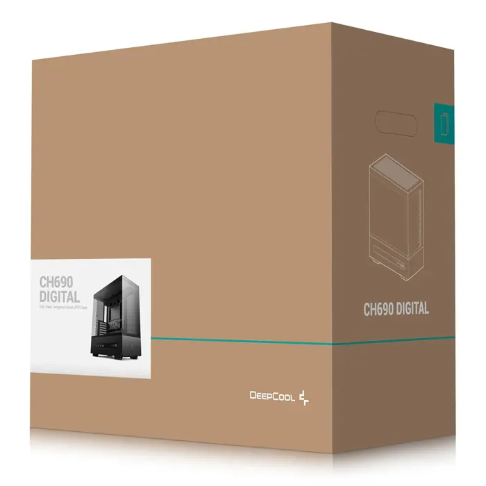 DeepCool CH690 DIGITAL Tower Black