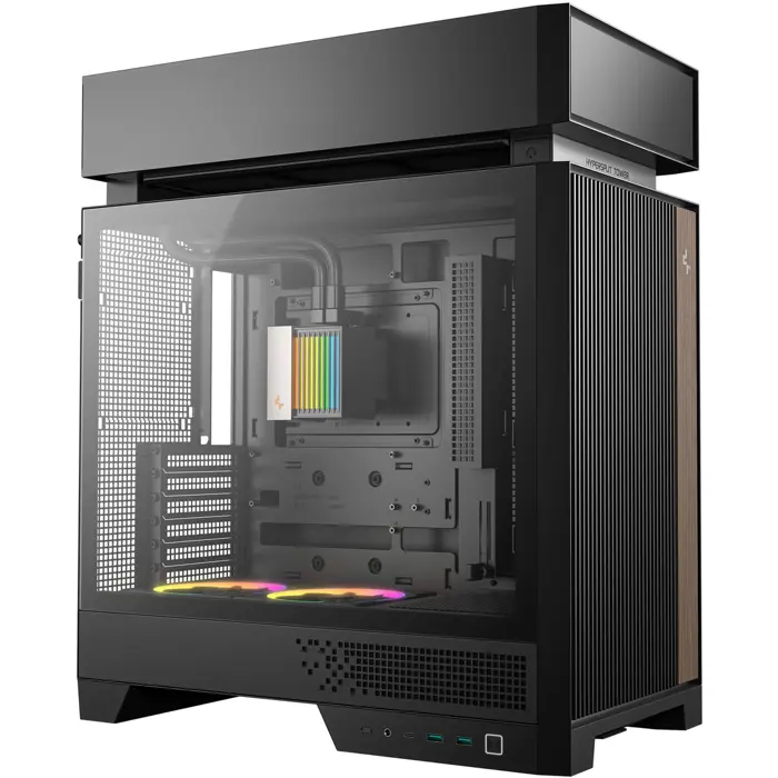 Deepcool CL6600 (black/wood, tempered glass)